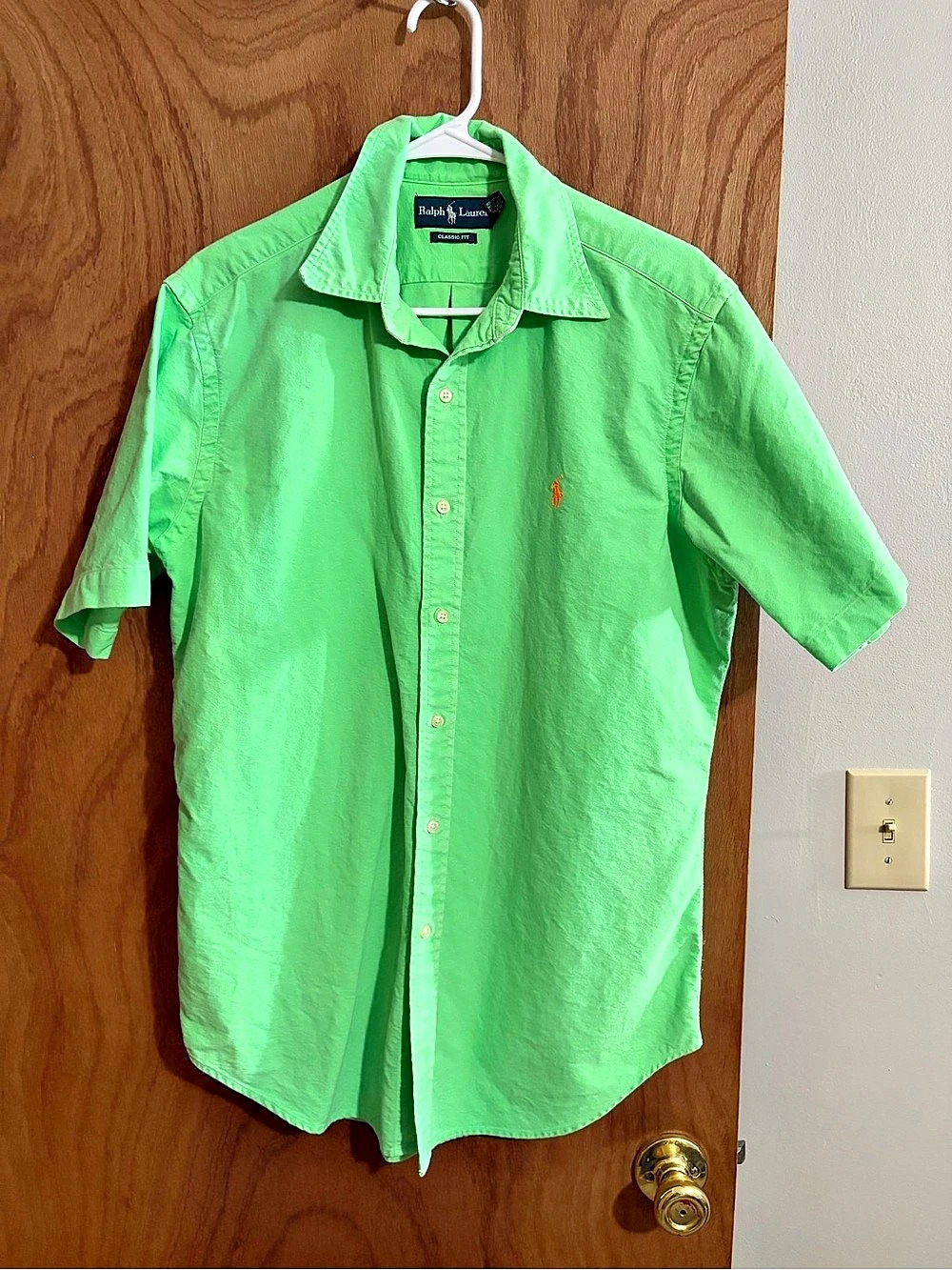 Ralph Lauren Classic Fit Short-Sleeve Button-Down Shirt Men's Classic Fit Button